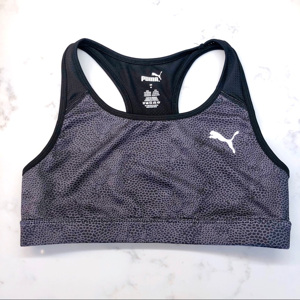 Puma Leopard Print Sports Bra M